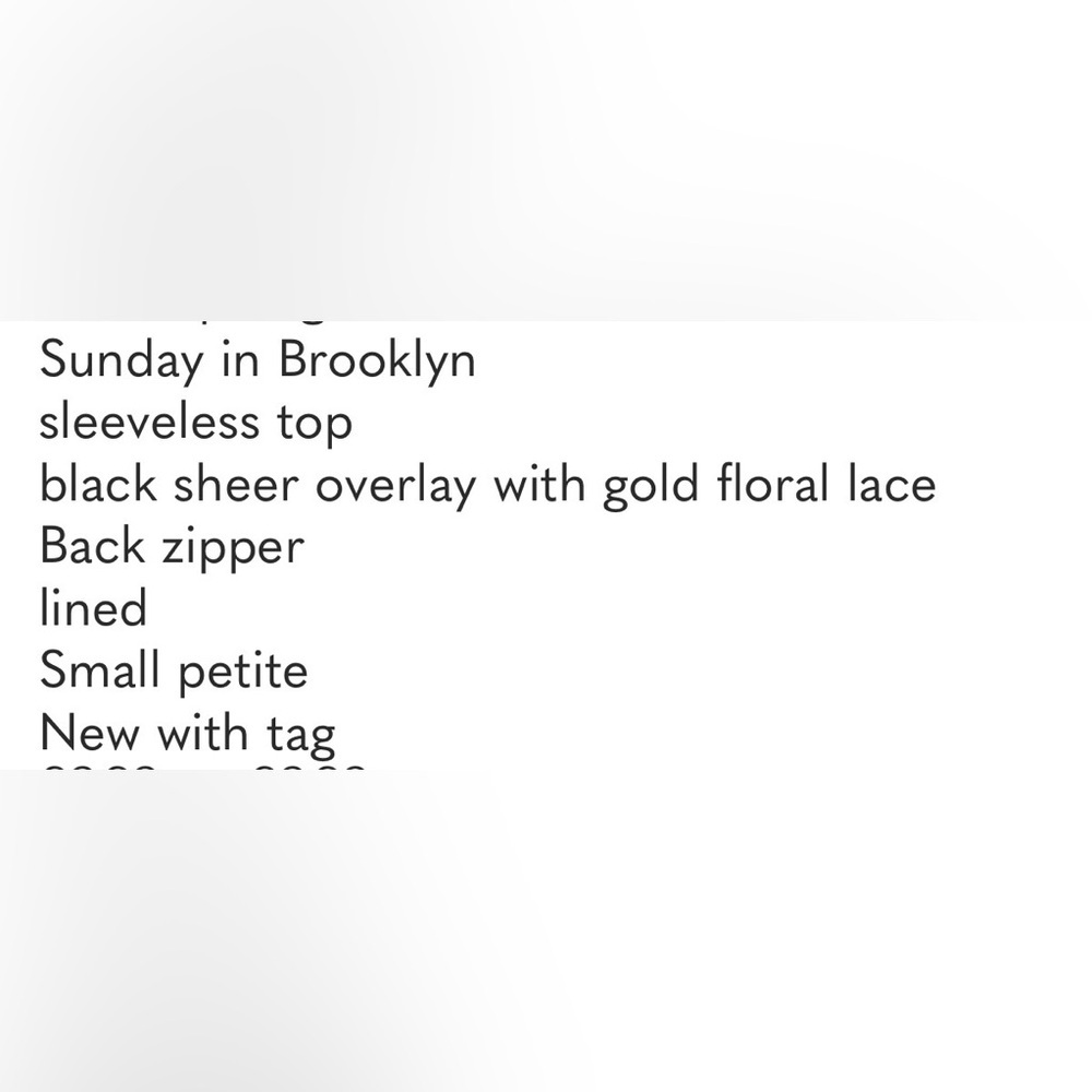 Anthropologie Sunday in Brooklyn Sleeveless Top Small - Picture 7 of 7